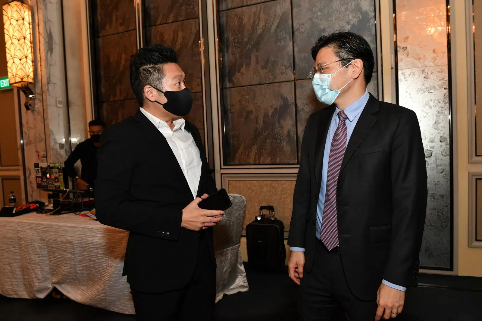 James Yang with VIP guest at a corporate gala